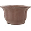 Vaso bonsai non smaltato a forma di fiore rotondo di Yamaaki - 190 x 190 x 105 mm