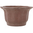 Vaso bonsai non smaltato a forma di fiore rotondo di Yamaaki - 190 x 190 x 105 mm