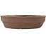 Ronde ongeglazuurde bonsaipot van Ryugaku - 225 x 225 x 57 mm