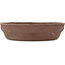 Ronde ongeglazuurde bonsaipot van Ryugaku - 225 x 225 x 57 mm