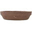 Ronde ongeglazuurde bonsaipot van Ryugaku - 225 x 225 x 57 mm