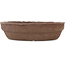 Ronde ongeglazuurde bonsaipot van Ryugaku - 225 x 225 x 57 mm