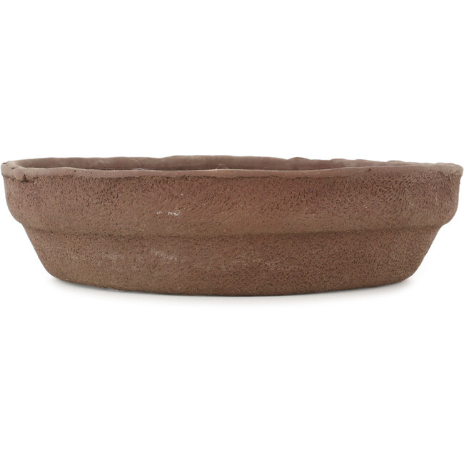 Vaso bonsai rotondo non smaltato di Ryugaku - 225 x 225 x 57 mm