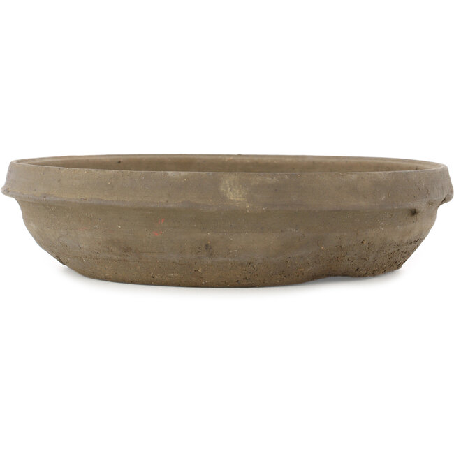 Round unglazed bonsai pot - 235 x 235 x 55 mm