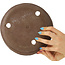 Ronde ongeglazuurde bonsaipot van Ryugaku - 225 x 225 x 57 mm