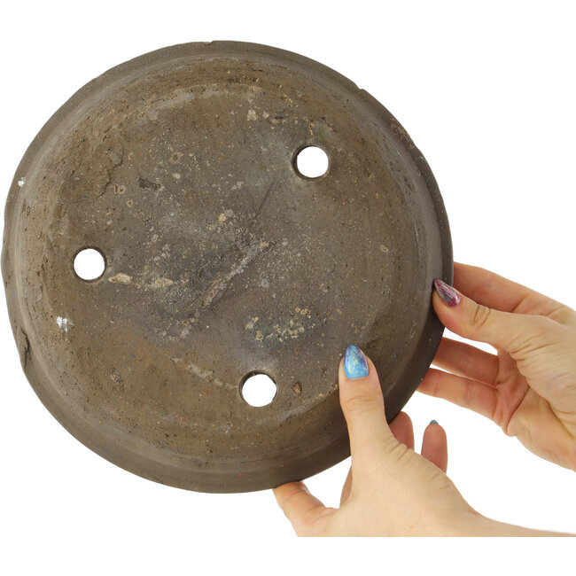 Ronde ongeglazuurde bonsaipot - 235 x 235 x 55 mm