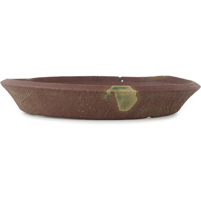 Pot à bonsaï rond non émaillé par Ryugaku - 250 x 250 x 40 mm