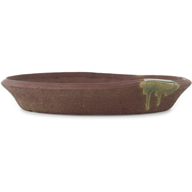 Pot à bonsaï rond non émaillé par Ryugaku - 250 x 250 x 40 mm