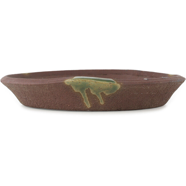 Pot à bonsaï rond non émaillé par Ryugaku - 250 x 250 x 40 mm