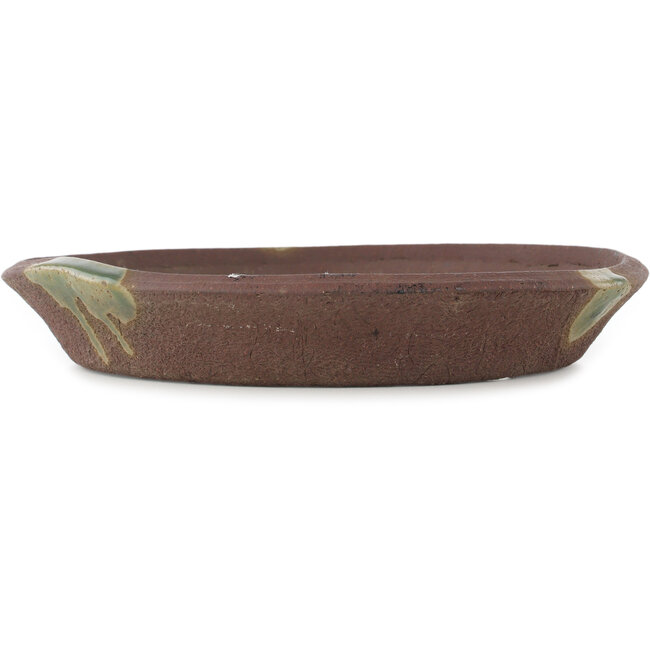 Vaso bonsai rotondo non smaltato di Ryugaku - 250 x 250 x 40 mm