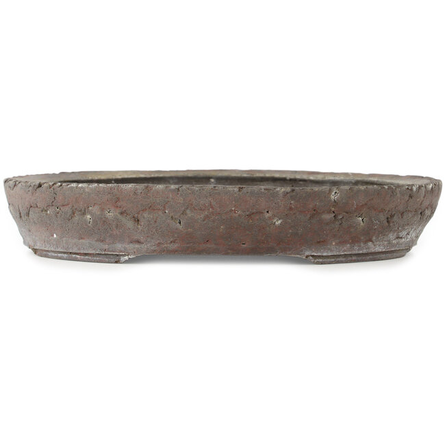 Ovaler unglasierter Bonsai-Topf - 260 x 205 x 45 mm