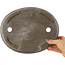 Pot à bonsaï ovale non émaillé - 260 x 205 x 45 mm