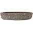 Ronde ongeglazuurde bonsaipot van Yamaaki Koshosen (eerste generatie) - 245 x 245 x 50 mm