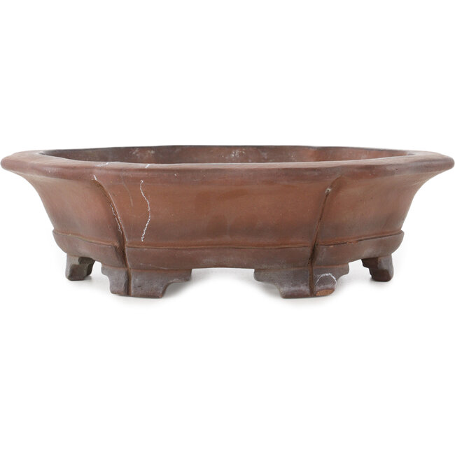 Vaso bonsai Lotus non smaltato di Sanpo - 295 x 295 x 80 mm