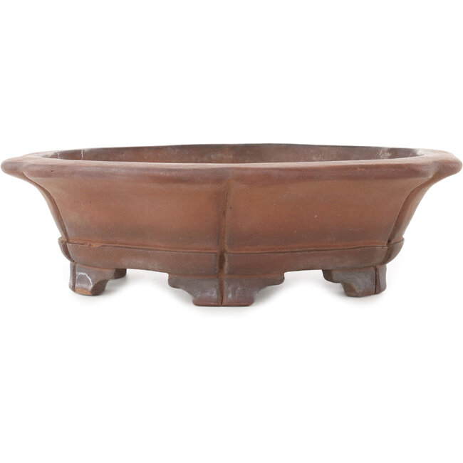 Vaso bonsai Lotus non smaltato di Sanpo - 295 x 295 x 80 mm