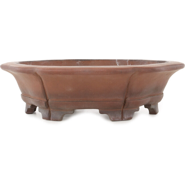 Pot à bonsaï Lotus non émaillé de Sanpo - 295 x 295 x 80 mm