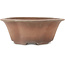 Runder, unglasierter Bonsai-Topf in Blumenform von Izumiya (Zenigo) - 330 x 330 x 120 mm