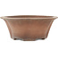 Runder, unglasierter Bonsai-Topf in Blumenform von Izumiya (Zenigo) - 330 x 330 x 120 mm
