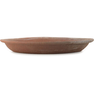 340 mm ronde ongeglazuurde pot uit Japan