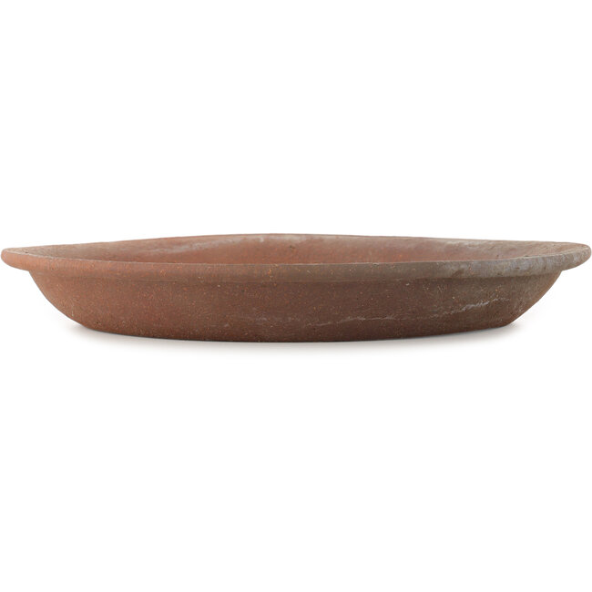 Round unglazed bonsai pot - 340 x 340 x 44 mm