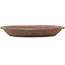 Round unglazed bonsai pot - 340 x 340 x 44 mm