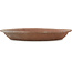 Round unglazed bonsai pot - 340 x 340 x 44 mm