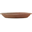 Round unglazed bonsai pot - 340 x 340 x 44 mm