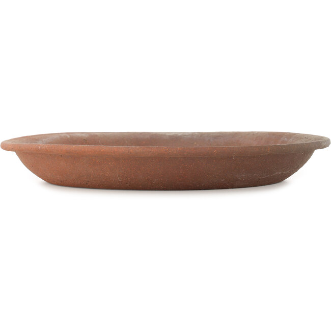 Round unglazed bonsai pot - 340 x 340 x 44 mm
