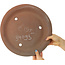 Round unglazed bonsai pot - 340 x 340 x 44 mm