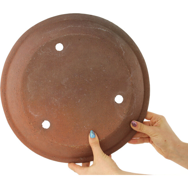 Ronde ongeglazuurde bonsaipot - 340 x 340 x 44 mm