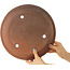 Ronde ongeglazuurde bonsaipot - 340 x 340 x 44 mm
