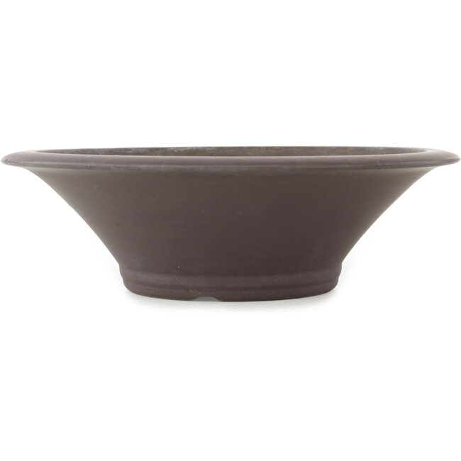 Pot à bonsaï rond non émaillé de Yamaaki - 290 x 290 x 90 mm