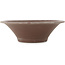 Ronde ongeglazuurde bonsaipot van Yamaaki - 320 x 320 x 100 mm