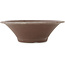 Round unglazed bonsai pot by Yamaaki - 320 x 320 x 100 mm