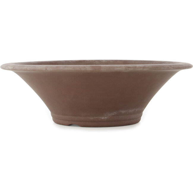 Vaso bonsai rotondo non smaltato di Yamaaki - 320 x 320 x 100 mm