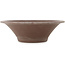 Runder unglasierter Bonsai-Topf von Yamaaki - 320 x 320 x 100 mm