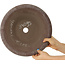 Ronde ongeglazuurde bonsaipot van Yamaaki - 320 x 320 x 100 mm