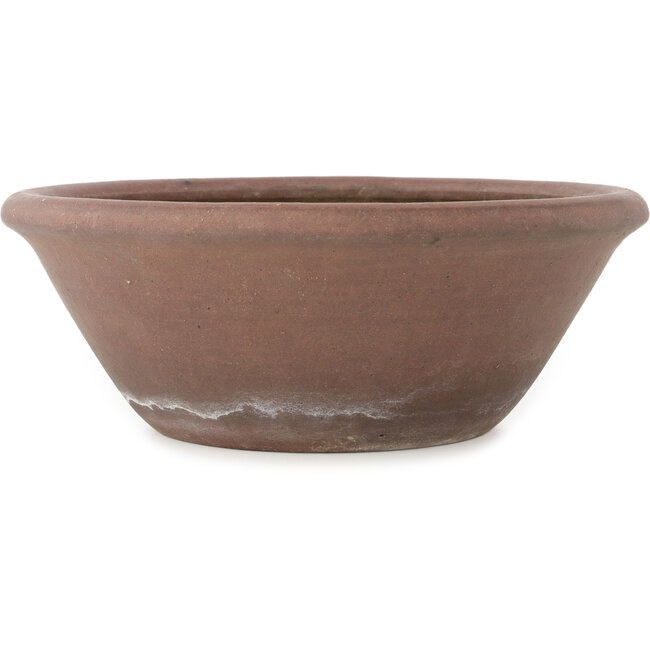 Round unglazed bonsai pot by Seizan - 315 x 315 x 115 mm