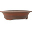 Round unglazed bonsai pot by Izumiya (Zenigo) - 345 x 345 x 85 mm