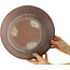 Pot à bonsaï rond non émaillé de Seizan - 315 x 315 x 115 mm