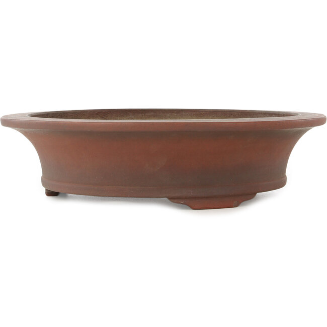 Round unglazed bonsai pot by Izumiya (Zenigo) - 345 x 345 x 85 mm