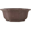 Runder, unglasierter Bonsai-Topf in Blumenform von Yamaaki - 355 x 355 x 137 mm
