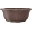 Runder, unglasierter Bonsai-Topf in Blumenform von Yamaaki - 355 x 355 x 137 mm