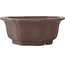 Runder, unglasierter Bonsai-Topf in Blumenform von Yamaaki - 355 x 355 x 137 mm