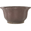 Pot à bonsaï hexagonal non émaillé de Yamaaki - 347 x 347 x 180 mm