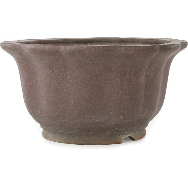 Pot à bonsaï hexagonal non émaillé de Yamaaki - 347 x 347 x 180 mm