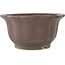 Pot à bonsaï hexagonal non émaillé de Yamaaki - 347 x 347 x 180 mm