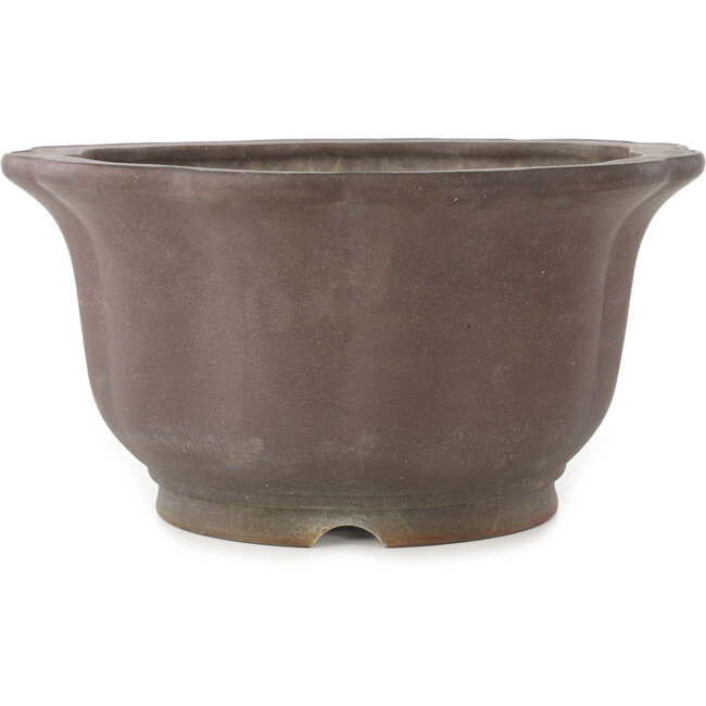 Maceta hexagonal sin esmaltar para bonsái de Yamaaki - 347 x 347 x 180 mm