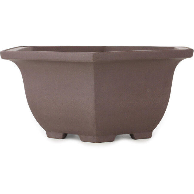 Maceta para bonsái redonda sin esmaltar de Yamaaki - 400 x 400 x 165 mm