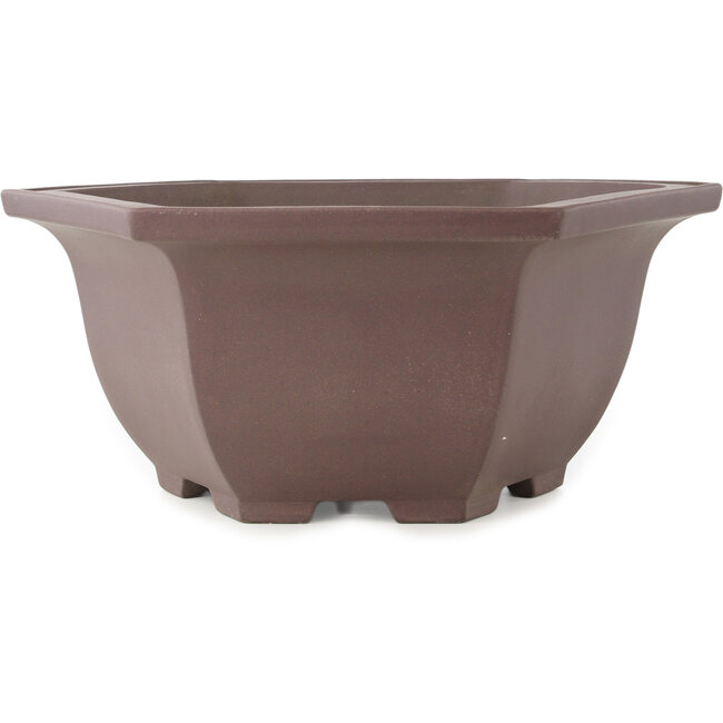 Maceta para bonsái redonda sin esmaltar de Yamaaki - 400 x 400 x 165 mm